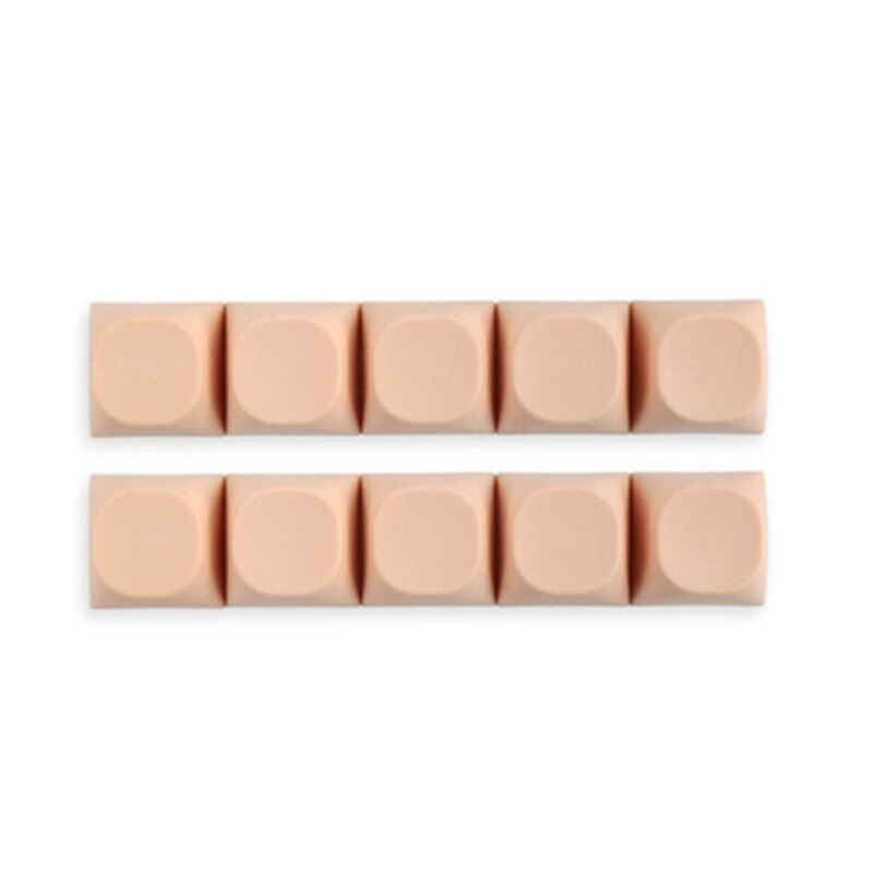 PBT Keycaps Set, Thick PBT No Printing Keycaps for Mechanical Keyboard (10Pcs/Set) - Only Keycaps, Not the Keyboard: LO