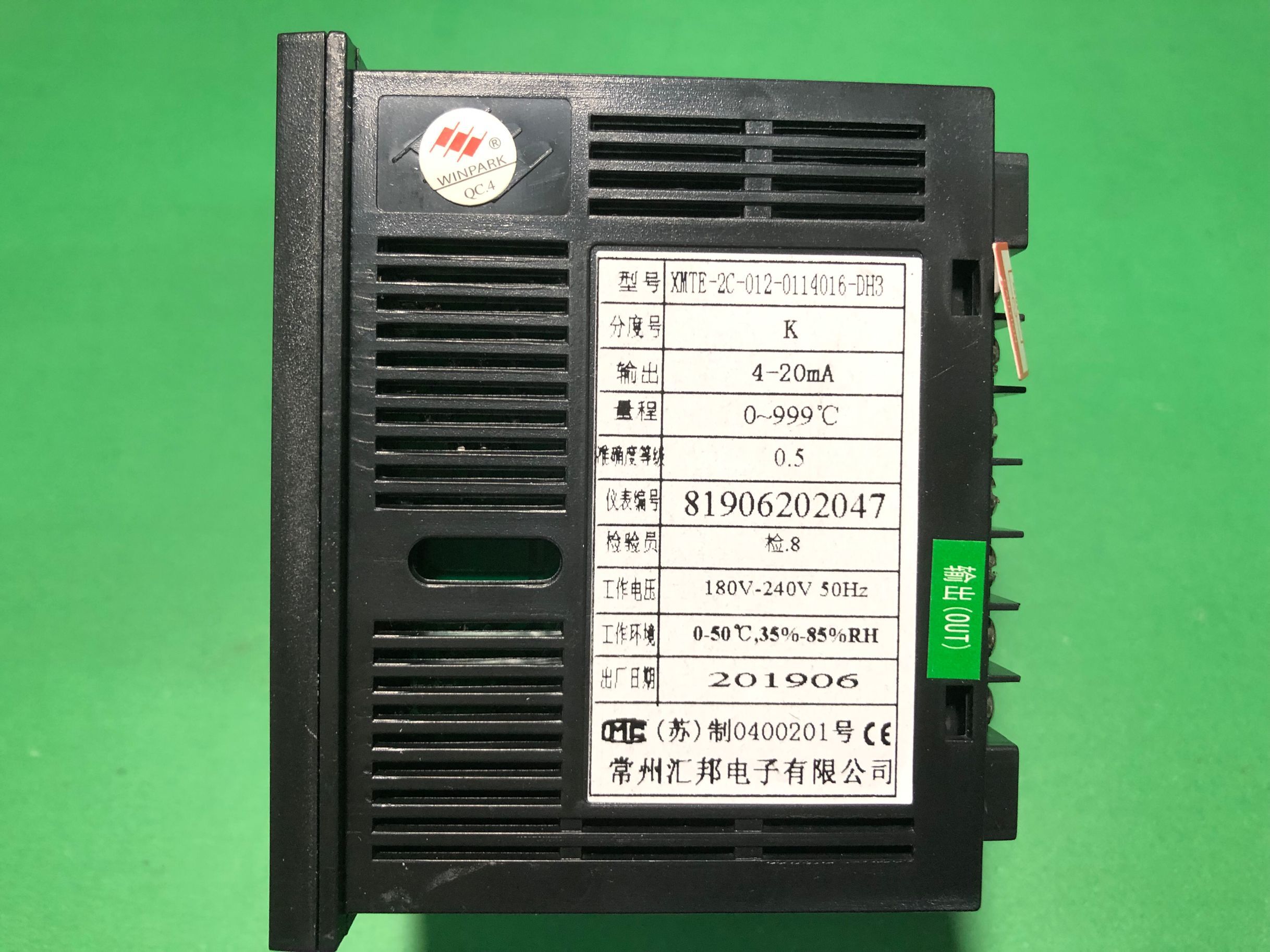 WINPARK WINPARK Changzhou Huibang XMTE-0114013 Huibang Temperature Control XMTE-2C-012-0114016