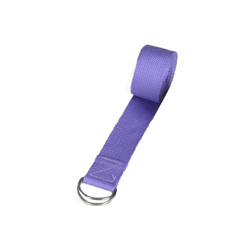 Yoga Stretch Strap Burrs-free Muscle Relax Accessory Leg Stretchers Training Belt for Trainer: Light Purple