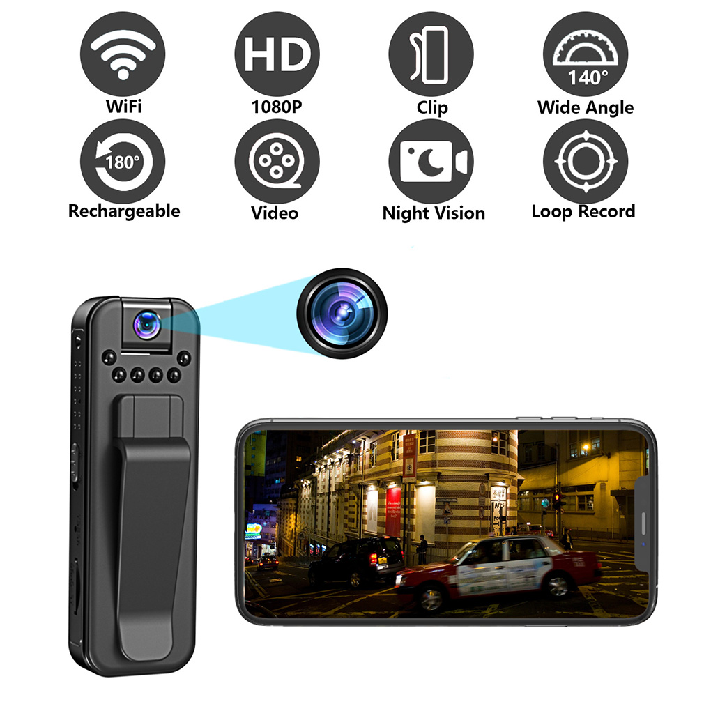 1080p hd mini camera recorder draagbare digitale videorecorder voor sport bodycam infrarood nachtzicht politie camcorder