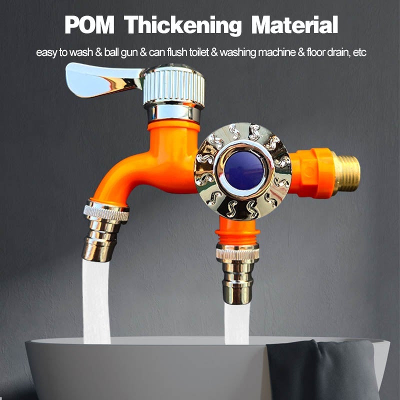 Keuken Badkamer Dual Control Kraan Dual-Gebruik Wastafelkranen Slang Splitter Een Op De Twee Besproeien Connector Distributeur