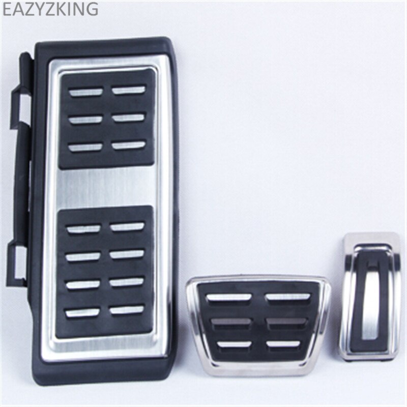 Car styling Footrest Brake Pedals Pads Fit For GOLF 7 GTi MK7 Lamando POLO A05 Passat B8 Skoda Rapid Octavia 5E 5F A7 +