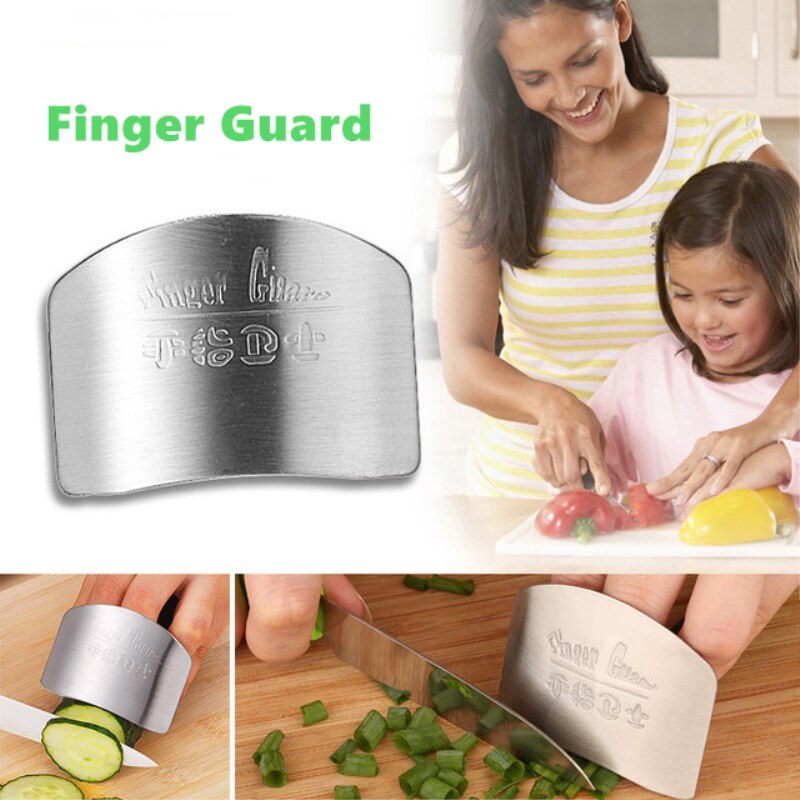 1Pcs Vinger Guard Bescherm Vinger Hand Cut Hand Vinger Protector Vinger Bescherming Tool Rvs Kitchen Tools Gadgets