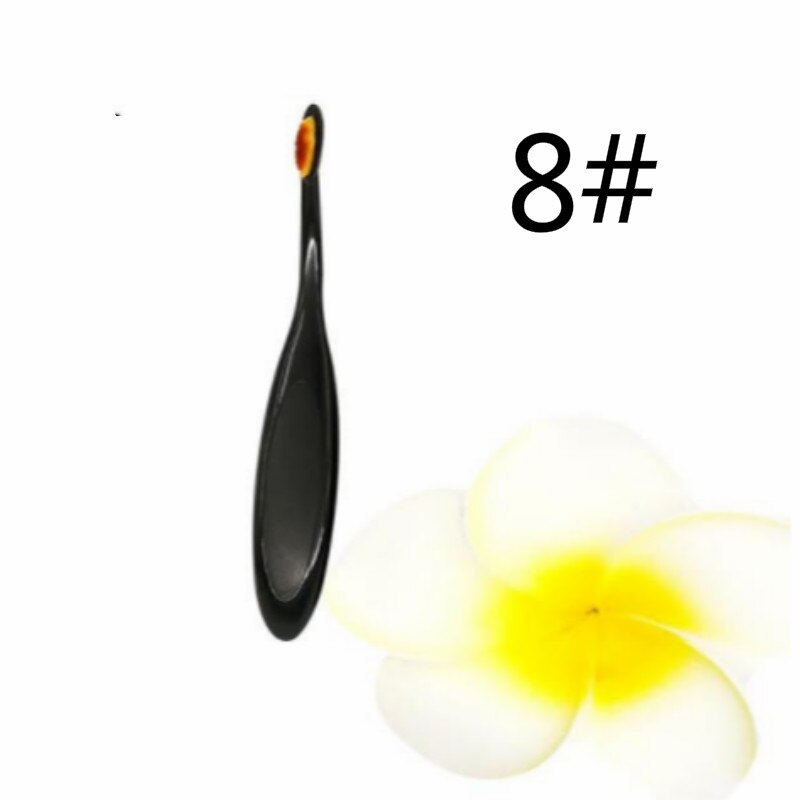 1 stk makeup børste tandbørste stor størrelse 16cm bløde makeup børster foundation ovale børster makeup værktøj børste sæt: Dsca -8