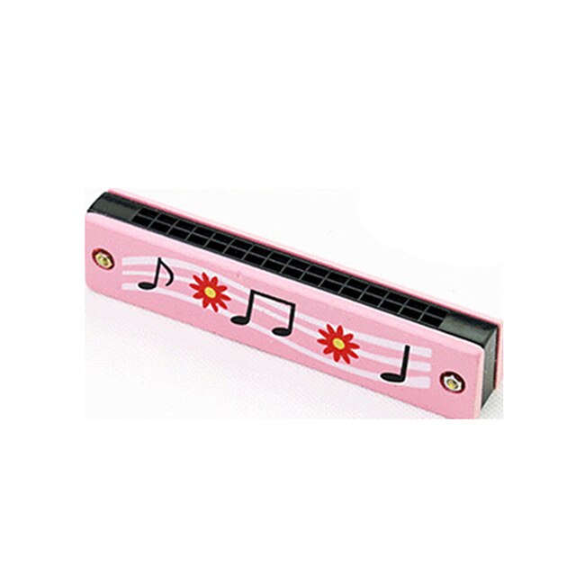 16 Holes Harmonica for Beginners 5 Inches Wooden Educational Baby Kids Children Harmonica Toy Musical Instrument: Note