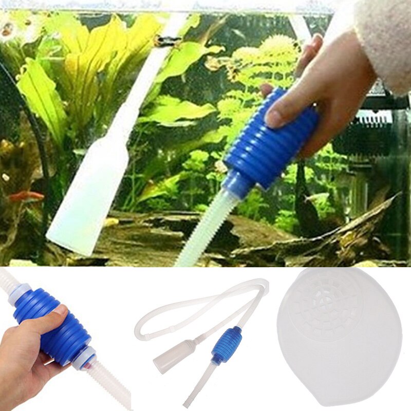 Home Aquarium Clear Tool Vacuum Water Change Changer Gravel Cleaner ...