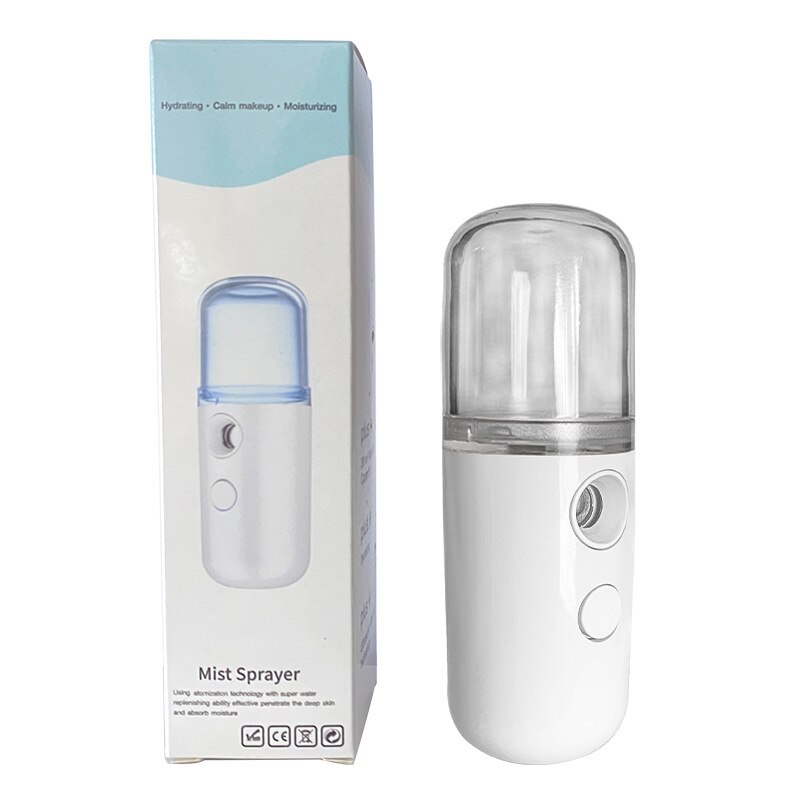 Draagbare Mini Elektrische Usb Luchtbevochtiger Ultrasone Essentiële Aroma Olie Diffuser Luchtbevochtiger Mini Mist Maker Hydraterende Thuis: White