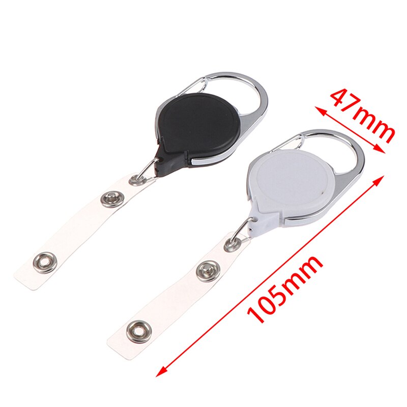 20Styles Key Ring Clip Retractable Pull Key Ring Chain Reel Extendable Belt Reel ID Lanyard Name Tag Card Badge Holder