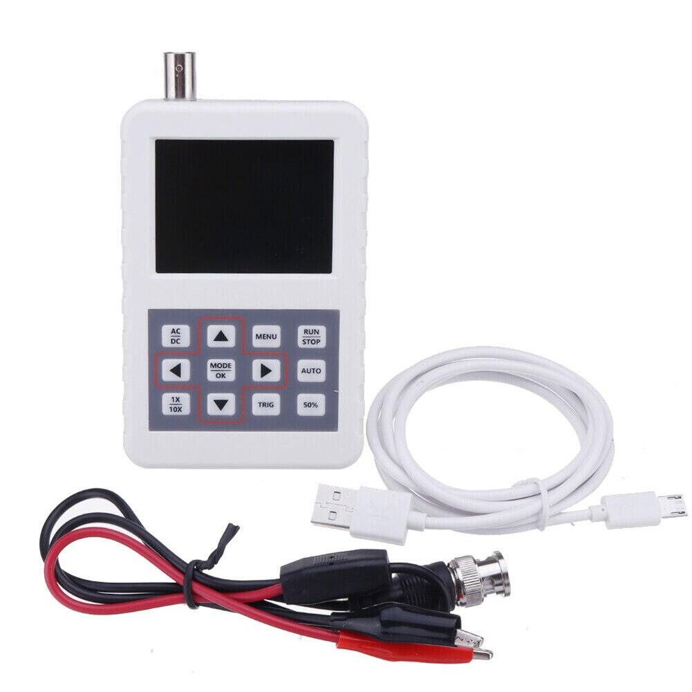 ADS2050H 5MHz Bandwidth Oscilloscope 2.4 Inch LCD Screen Plastic Mini Portable Handheld With Probe Waveform Storage Durable