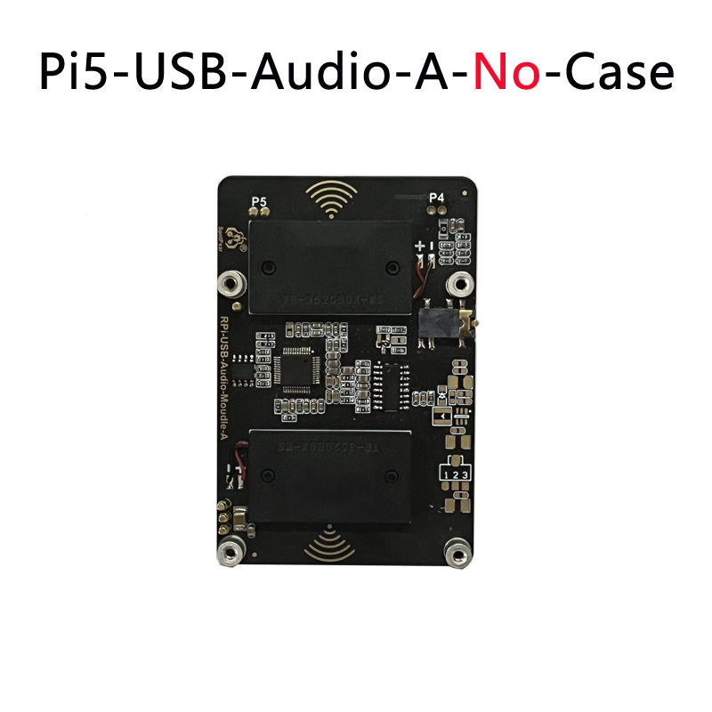 Raspberry Pi 5, USB-Audio-Soundkarte, Modulhut mit Kopfhöreranschluss, Summer-Lautsprecher-Option für Pi 4B: Bündel 1