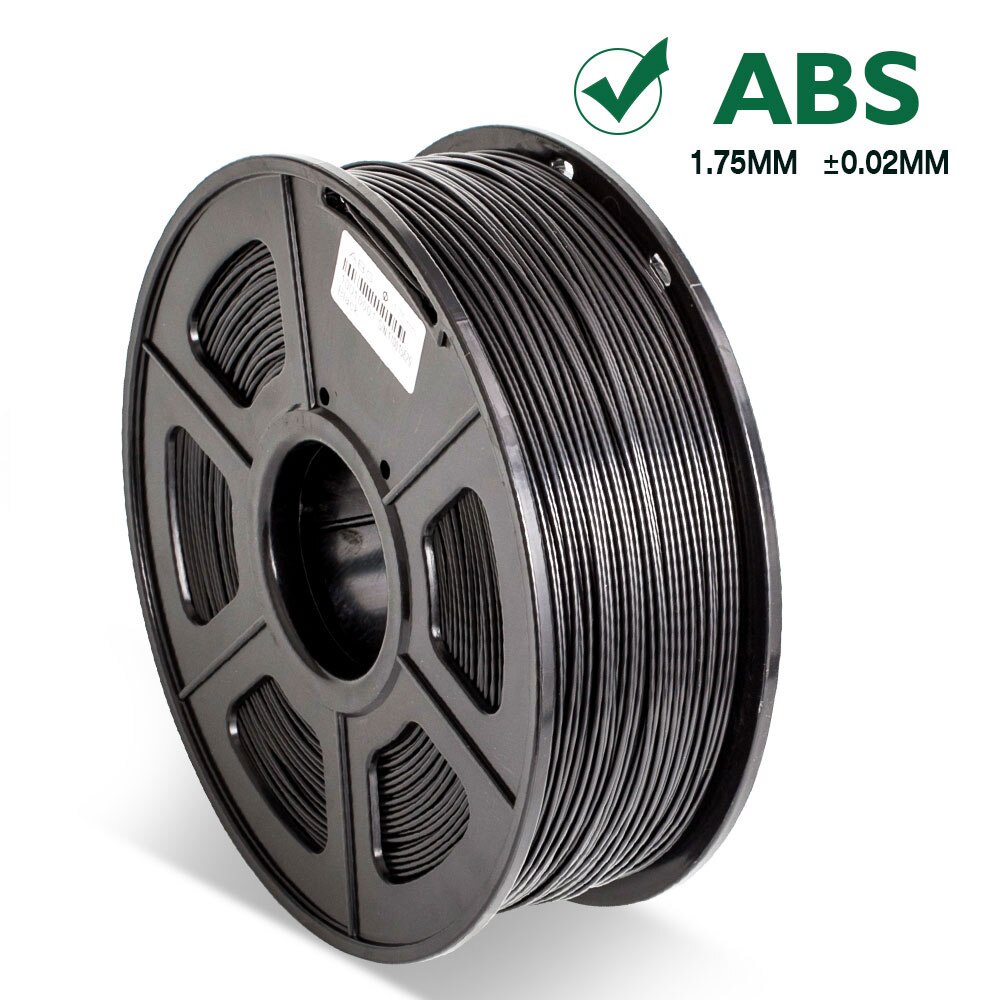 ABS Filament 1kg 1,75mm 3D Drucker Druck Material Durchmesser Toleranz +/-0,02mm Gute Festigkeit Umweltfreundliche 100% keine blasiert 395m: ABS-BK-1KG