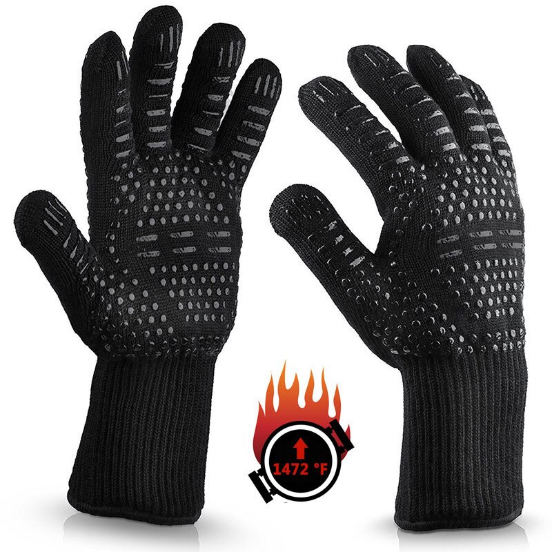 Gant en aluminium multicolore résistant à la chaleur | Gants de cuisson de Barbecue, Gants de cuisine pour four à micro-ondes, mitte pour accessoires de BBQ 1 pièce