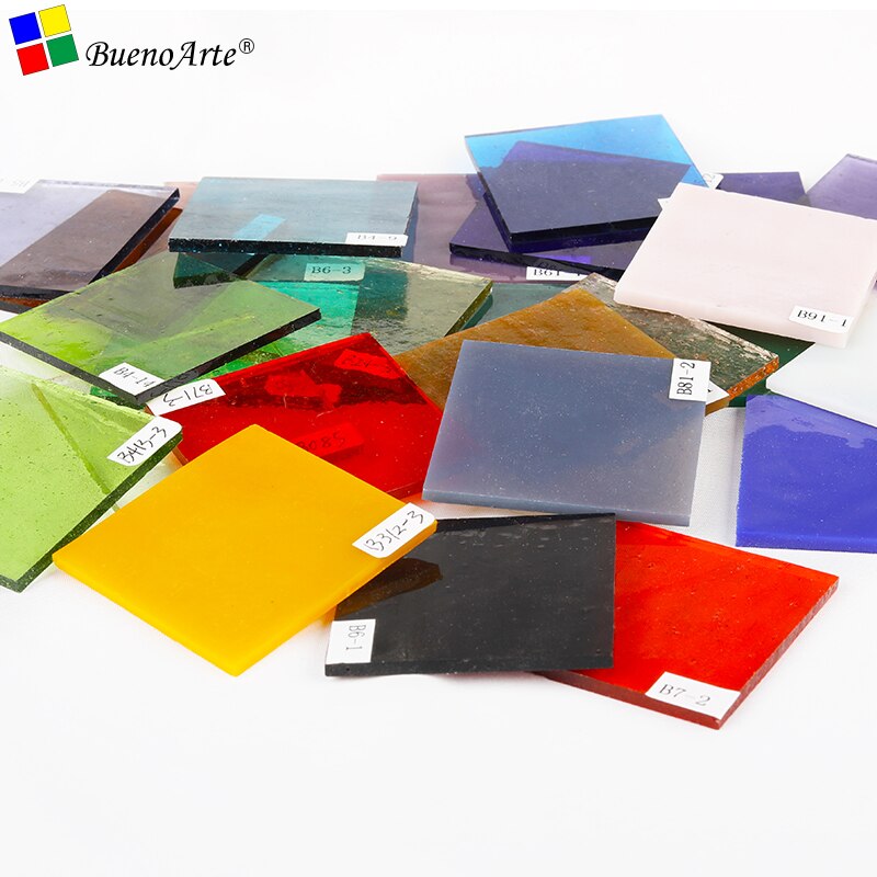 COE 85 Fusible Glass Pack Fusing Glass Transparent mixed colour Artisanal production melt handmade Melting Glass
