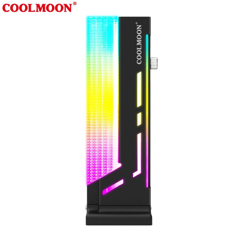 CoolMoon GPU Graphics Video Support Stand For Computer Case Aluminum Alloy Video Card Holder 5V 3PIN RGB ARGB Aura Sync