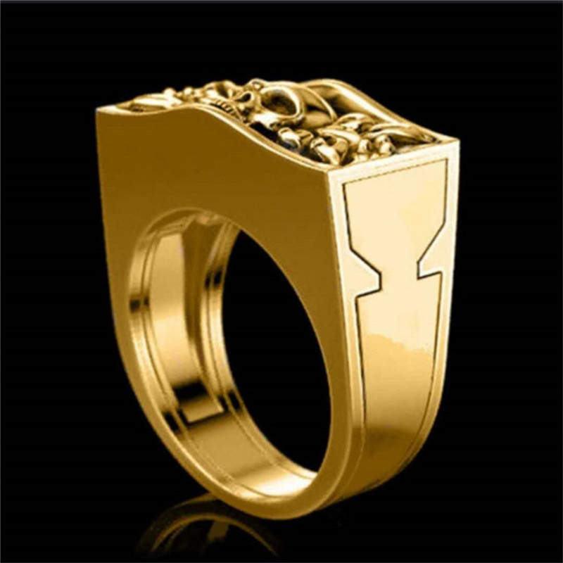 Anillo de calavera Punk Hiphop para hombre, caja Invisible creativa, almacenamiento de dedo, amistad, de , joyería e833