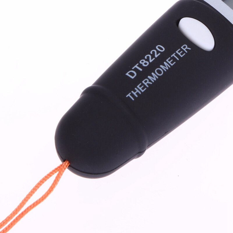 Berøringsfri mini infrarød termometer ir temperaturmåling digital lcd display infrarød termometer penn  dt8220 svart