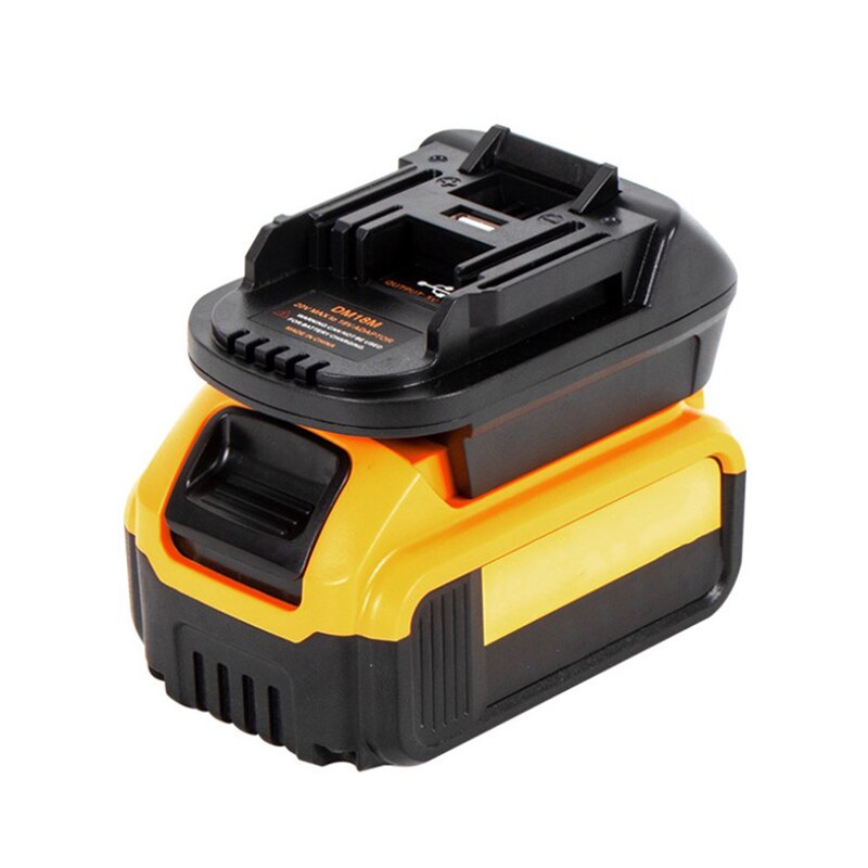 1Pc Upgrade Vervanging DCB200 Usb Batterij Adapter Voor 20V Dewalt Milwaukee M18 Converteren Naar Makita 18V