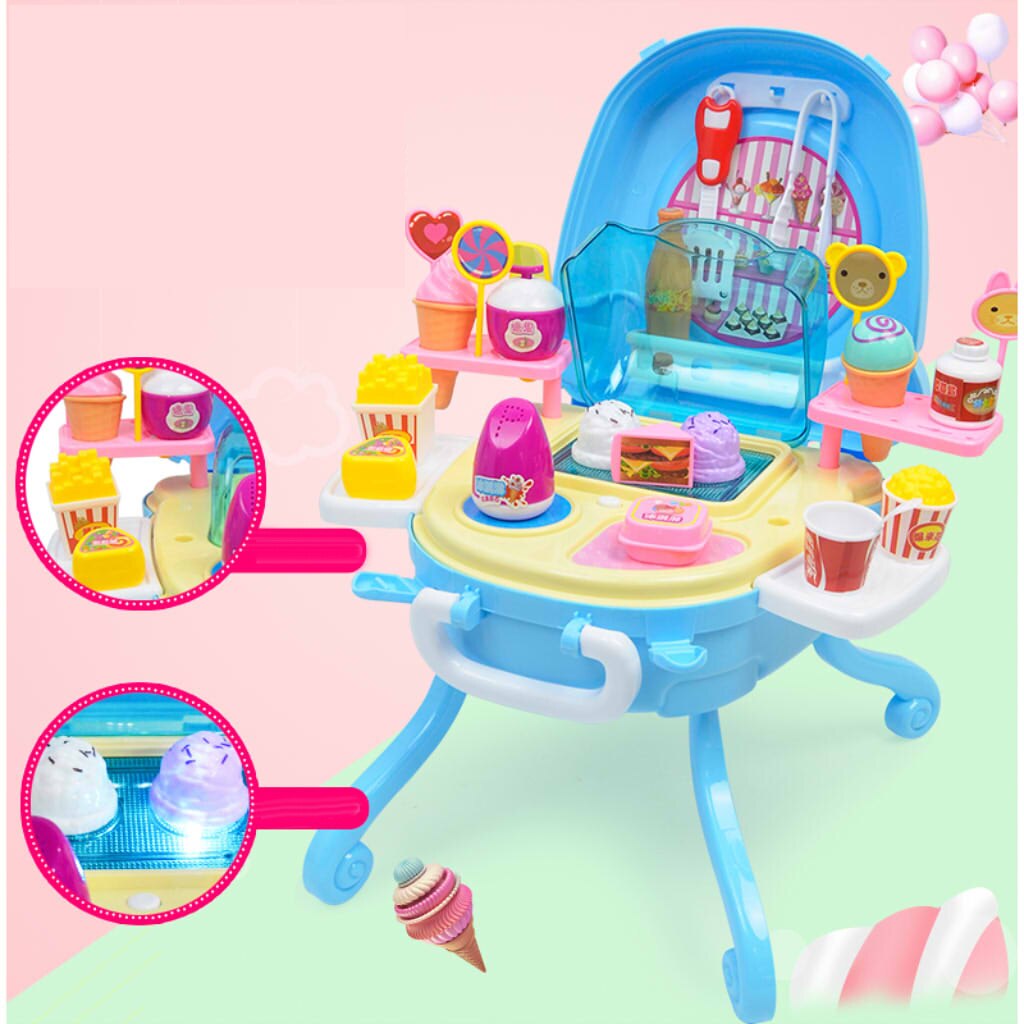 Ice Cream Dessert Shop Food Toy Pretend Toy Role Play Set Xmas