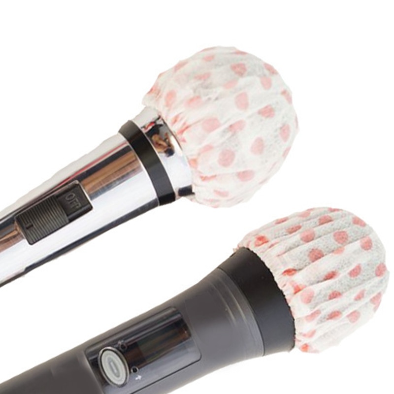 100 stück einweg-mikrofonabdeckungen für karaoke, spritzwassergeschützte mikrofonabdeckung, staubdichtes zubehör