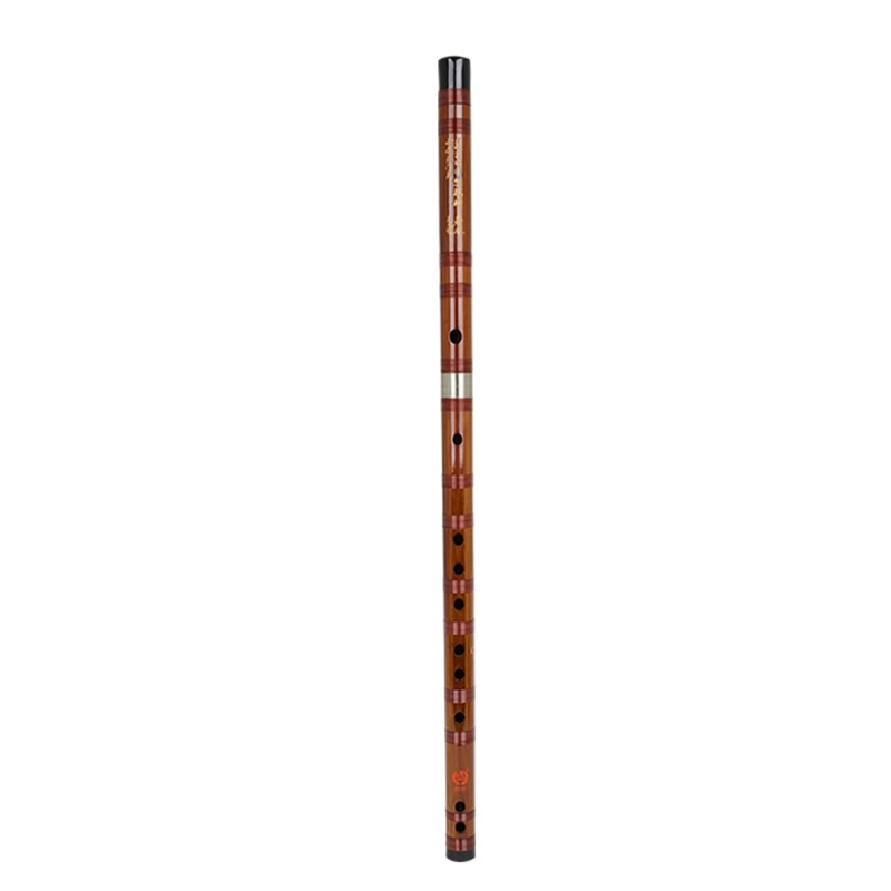 Bamboo Flute - C, D, E, F, G Key - Open Hole Design - Bitter Bamboo Musical Instrument