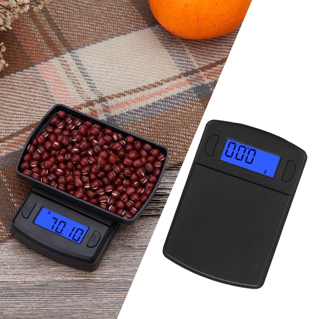 Digital Food Kitchen Scale LED Backlit Display Gram Scale Portable for Meal Prep: 500 0.1g