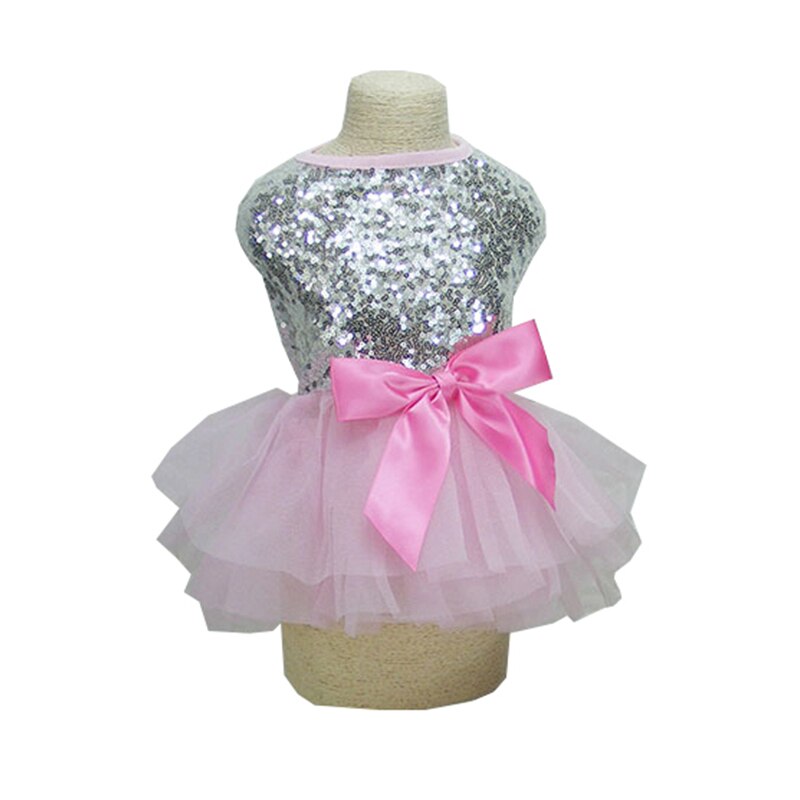 Ropa de verano para mascotas, vestido de encaje para perros, falda de princesa para perros, vestidos de boda para perros, faldas para mascotas, vestido para gatos: pink / L