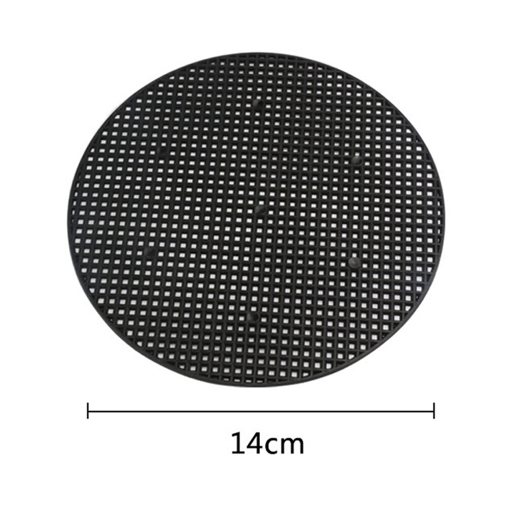 Plastic Flower Pot Bottom Hole Mesh Potted Plant Prevent Soil Loss Net Tools Black PAK55: Round 14cm