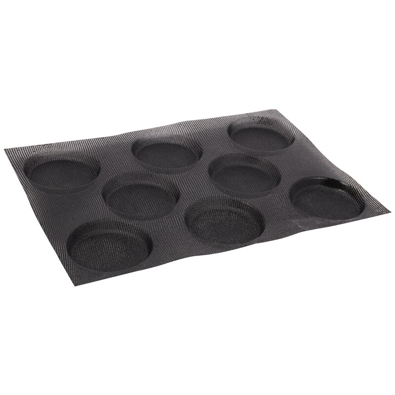 Moules perforés en Silicone pour pain Hamburger, feuilles de cuisson antiadhésives, taille demi-casserole
