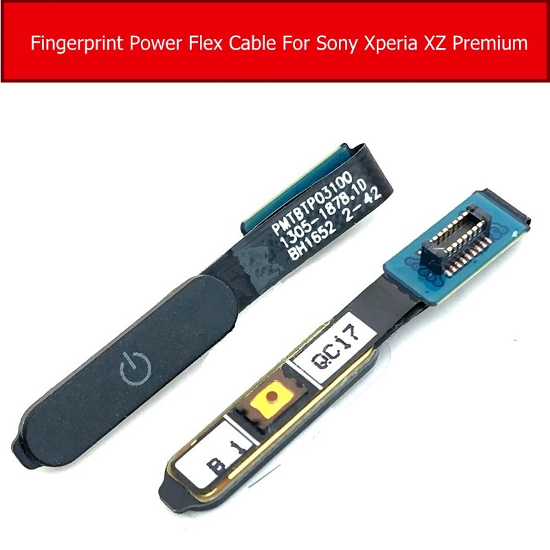 Vingerafdruk Power Flex Kabel Voor Sony Xperia X/X Prestaties/XZ Premium/XZ/XZS Knop sensor Flex Lint Reparatie Onderdelen