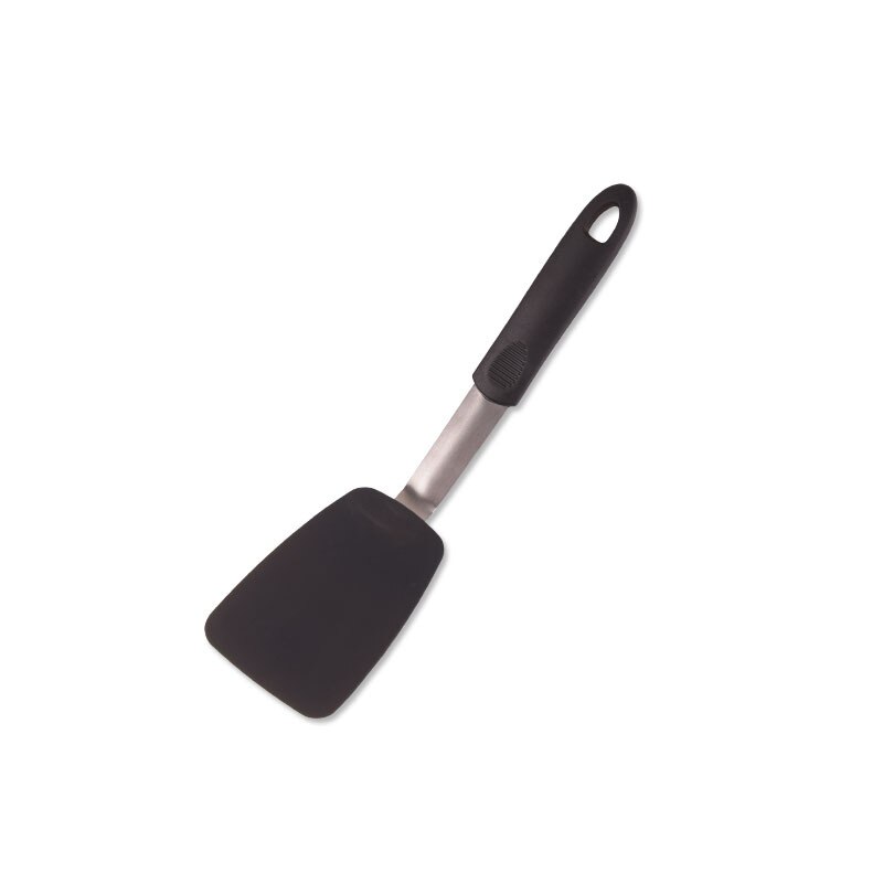 Espátula de silicona de 4 piezas de acero inoxidable, espátula flexible para freír carne, espátula, juego innovador de cocina: D