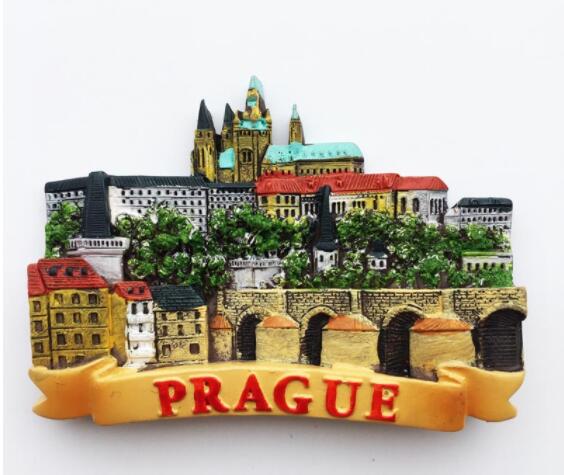 Tsjechische Praag Charlie Brug Magneten Toeristische Souvenirs Koelkast Magnetische Stickers Home Decor Decoratie
