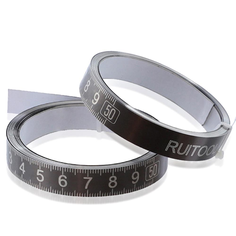 Practical Stainless Steel Tape 13.0mm Slide Gauge Meter Dial Scale Tape Stained Steel Ruler Grey Parts Tool Gadget Instrument