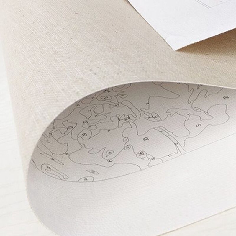 DIY Paint By Numbers Kit for Kids & Adults, Canvas Painting, Drawing Paintwork with Paintbrushes, Acrylic Paints