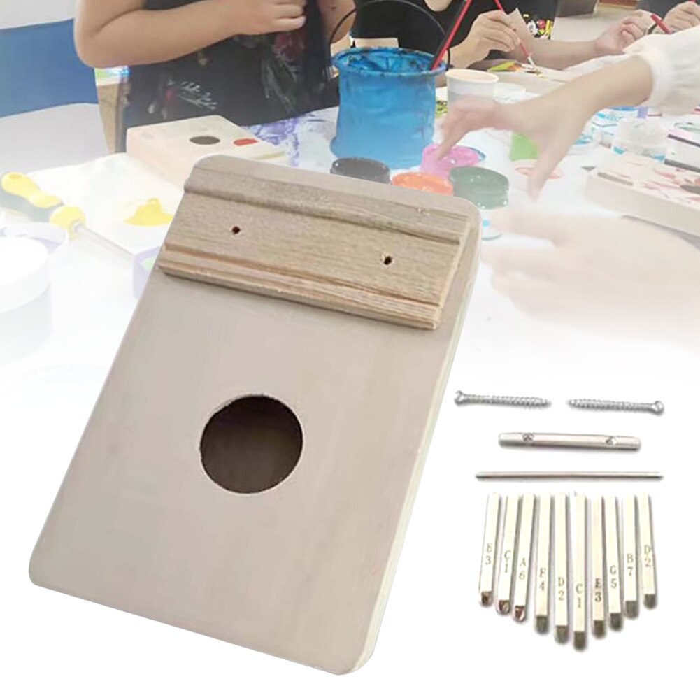 Instrumento de 17 o 10 teclas, para niños, Piano Pulgar, teclado de madera, Mini dedo Kalimba, sonido de entretenimiento para principiantes