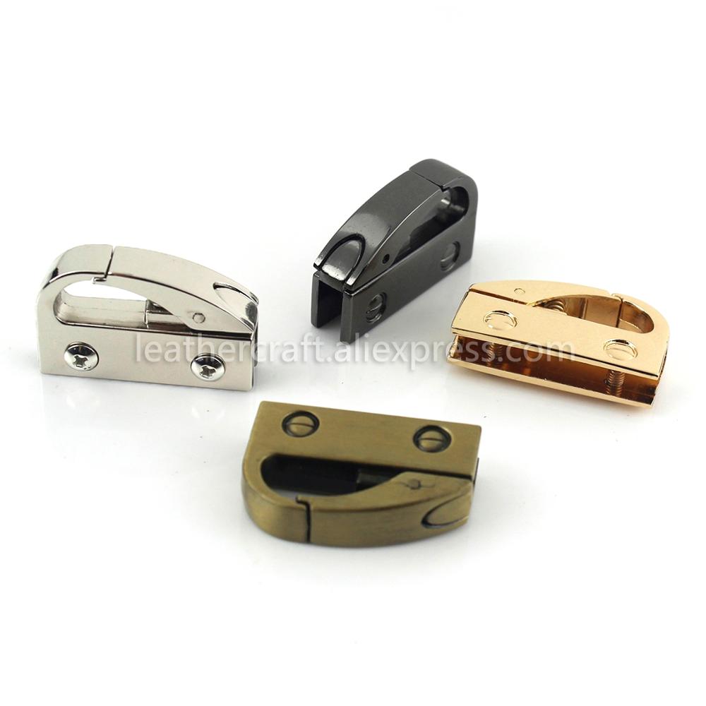 2 stk metalpose sideanker kile bøjle karbinhage klemmer karbinhage taske sidekant anker link hardware til taske pung strop