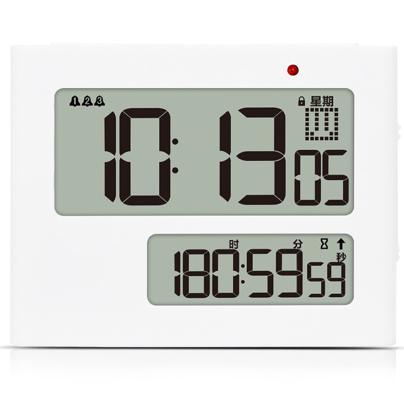 TIMESS Small alarm clock timer electronic alarm clock can adsorb snooze function Humidity temperature control alarm clock: 1