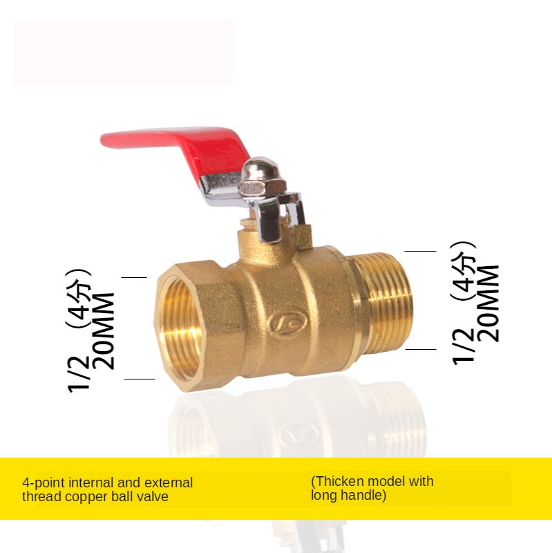Pneumatic 1/8" 1/4'' 3/8'' 1/2' BSP Female/Male Thread Mini Ball Valve Brass Connector Joint Copper Pipe Fitting Coupler Adapter