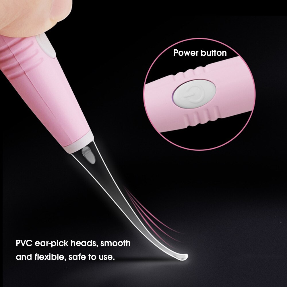 Baby öronvax renare led ljus öron rengöring öronpetare öronvax remover lysande öron curette ljus sked hälsovårdsverktyg för barn
