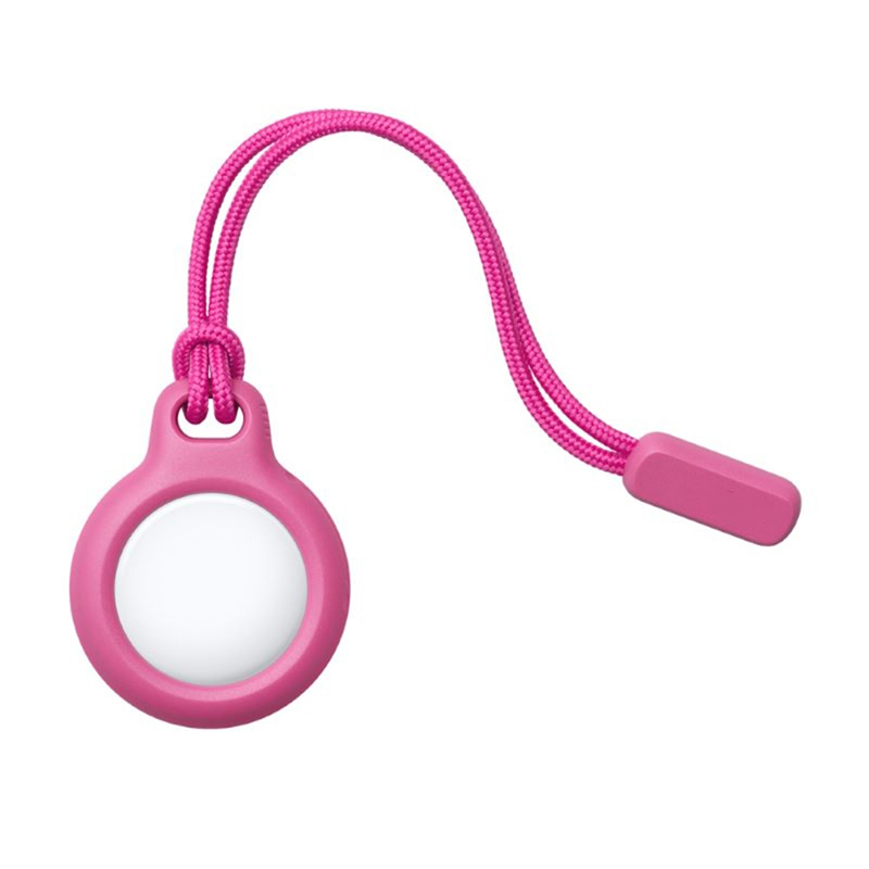 Support avec sangle pour Apple Airtag, housse de protection, accessoires de suivi des pare-chocs, porte-clés anti-rayures, couverture d'étiquettes d'air: 天空蓝