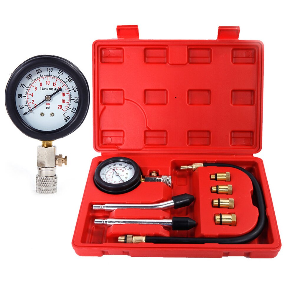 Tool Kit Pressure Gauge Portable Engine Compression Tester Auto Tire Accessories Cylinder For Car Compressometer