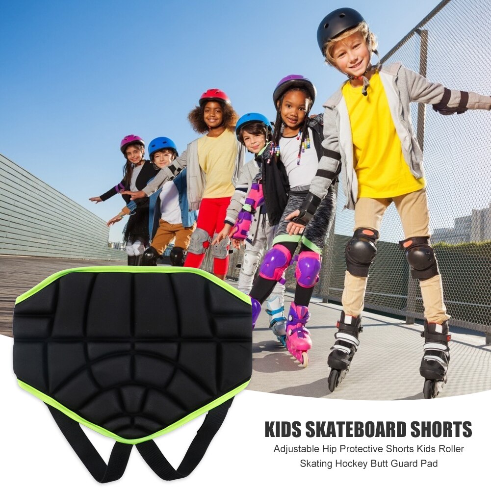 Justerbara höftskyddsshorts barn rullskridskoåkning hockey rumpa skyddsdyna