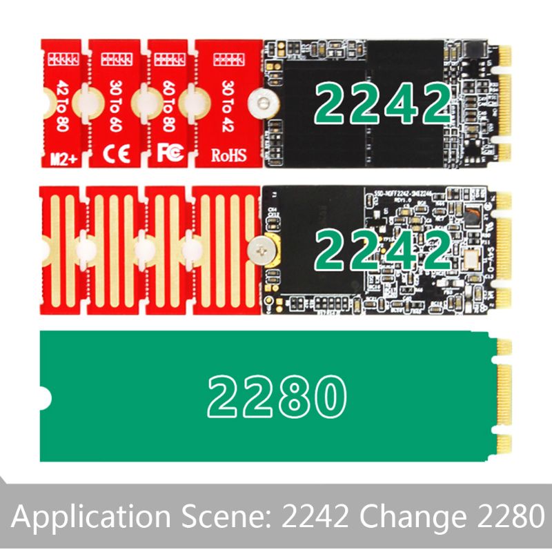 M2 M2PLUS NGFF NVME M.2 Extended Transfer 2230, 2242, 2260, 2280 Aircraft M2 CHANGE LONG SIZE NVME NGFF M.2 U.2 M3 M.3 SSD PXPA