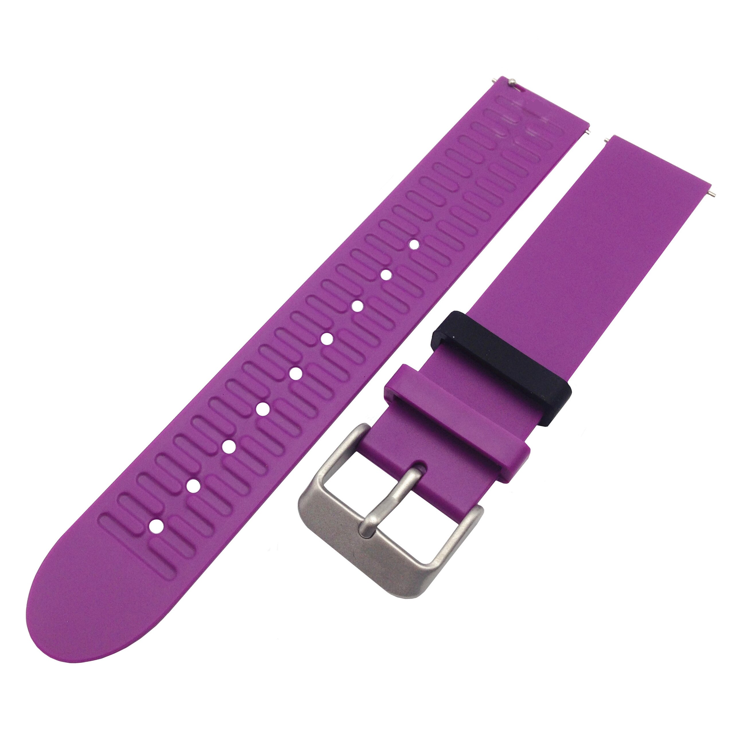 Vervangende zachte siliconen horlogeband voor withings activite steel/withings activite pop classic zachte siliconen horlogeband: Paars / 18mm voor metings
