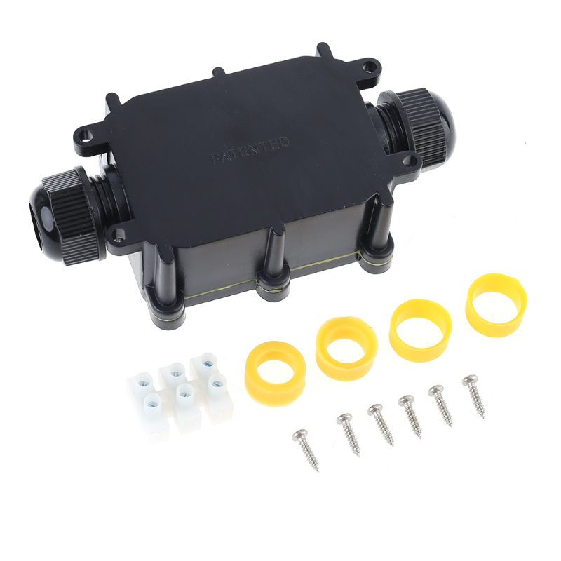 Junction Junction Box IP68 Waterproof UV Sunproof Outdoor Multiple ways Plastic Electrical Junction Box Case Cable Wire