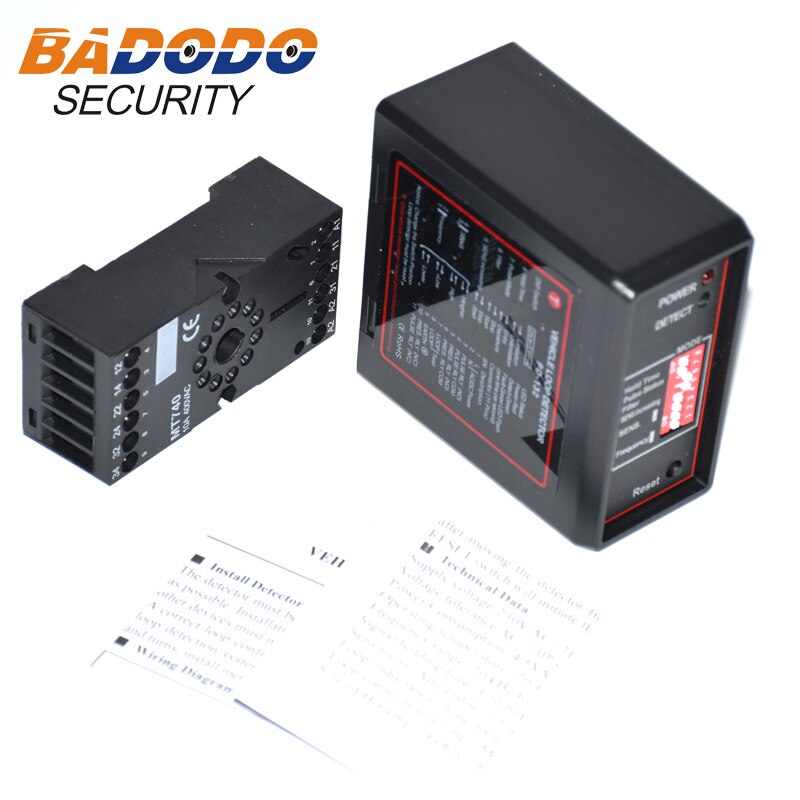 PD132 pojedynczy kanał indukcyjny detektor pętli indukcyjnej pojazdu dla parkingu samochodowego