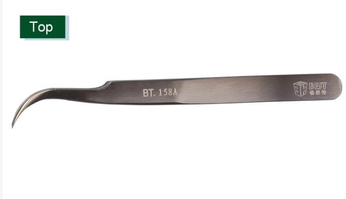 Beste Rvs Antistatische Anti-Acid Niet Magnetische Buigen Pincet Sharp Tip Ic Extractor Beste-158 BEST-158A