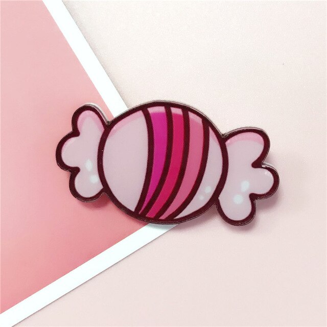 Kerst Badges Leuke Sok Elanden Snoep Broche Acryl Pin Badges Pictogrammen Op De Rugzak Medaille Decoratie Badge Voor Kleding: H