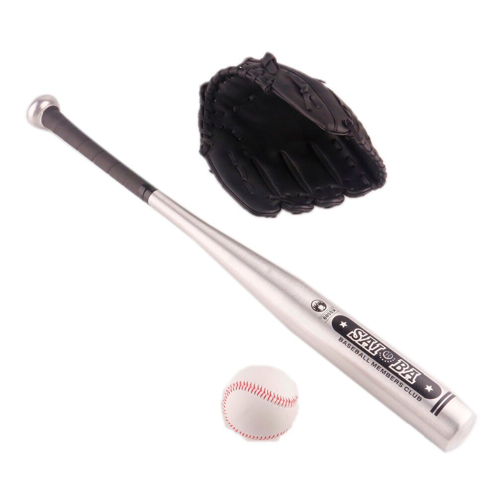 EIN einstellen Aluminium Beisbol Baseball Schläger + Handschuh + Ball bat Taco Basebol Beisebol Hardball 24 Zoll Für freundlicher jünger Als 12