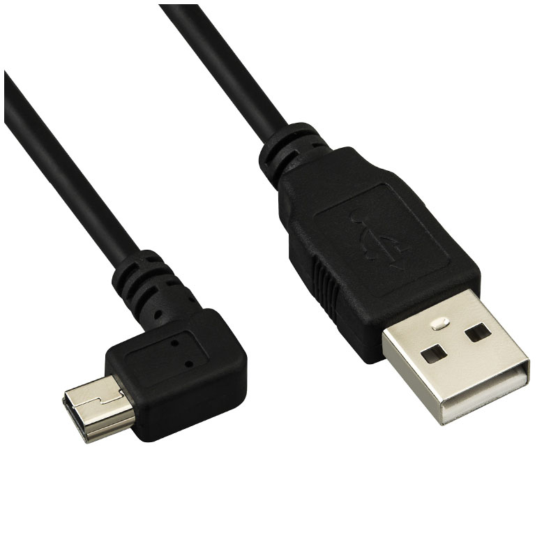 Mini Usb Up Down Links Haaks 90 Graden Usb 2.0 Naar Mini Usb 5pin Kabel Voor Camera MP4 Tablet 0.25M 0.5M 1.5M