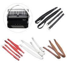 Correa de acordeón de cuero ajustable, arnés de hombro Universal, correas de cinturón, piezas de Accesorios para Instrumentos Musicales, 2 uds.